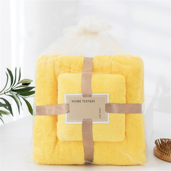Clearance Under 10$! Bath Towels Cotton 2 In 1 Bath Towel And Face Towel Soft-Bath Towels Set