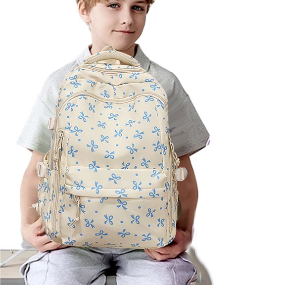 Clearance Under $10! Cute Backpack In Blue Daypack Backpack For Work
