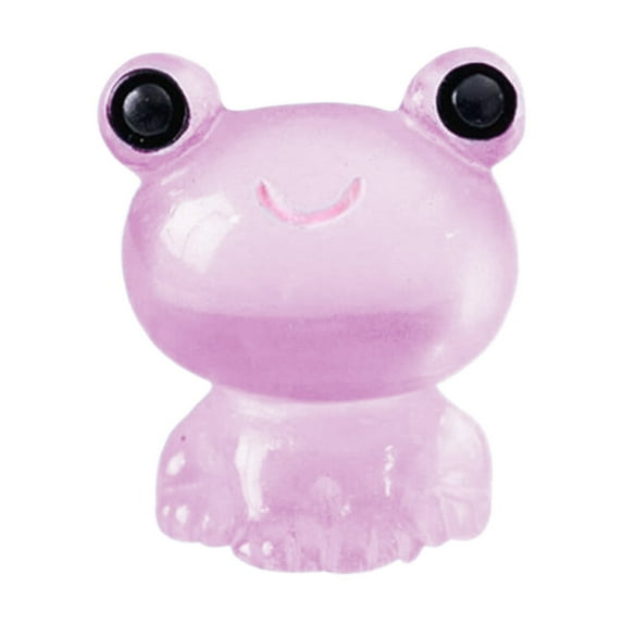 Clearance Under $10 Desktop Ornament, 20pcs Resin Frogs Figurines Miniature Frog Figurines Garden Tiny Luminous Frogs Ornaments