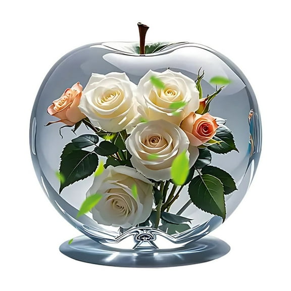 Clearance Under $10 Desktop Ornament, Floral Starry Acrylic Decor 2D Tabletop Ornament For Bedroom Desk & Home Aesthetic Idea