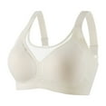 thumbnail image 1 of Fashion Bras for Women Full Coverage Plus Size Solid Color Perspective No Rims Fixed Cup Gathering Daily Bra, 1 of 5