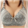 thumbnail image 1 of Clearance Under 10$!Fashion Sports Bras for Women Full Coverage Bowknot Printing Comfortable Hollow Out Bra Underwear No Rims, 1 of 9