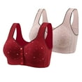 thumbnail image 1 of Fshion Suumer Plus Size Bras for Women Printing Thin Style Ventilate Without Steel Rim, 1 of 3