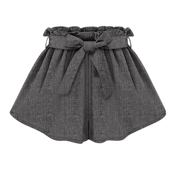 Fshion Suumer Plus Size Workout Shorts Women Casual Striped Wide Leg