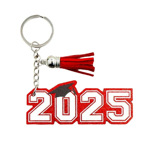 Clearance Under $10 Hangs, 2025 Graduation Keychain Acrylic Cap Keyring For Students Jewelry Charm