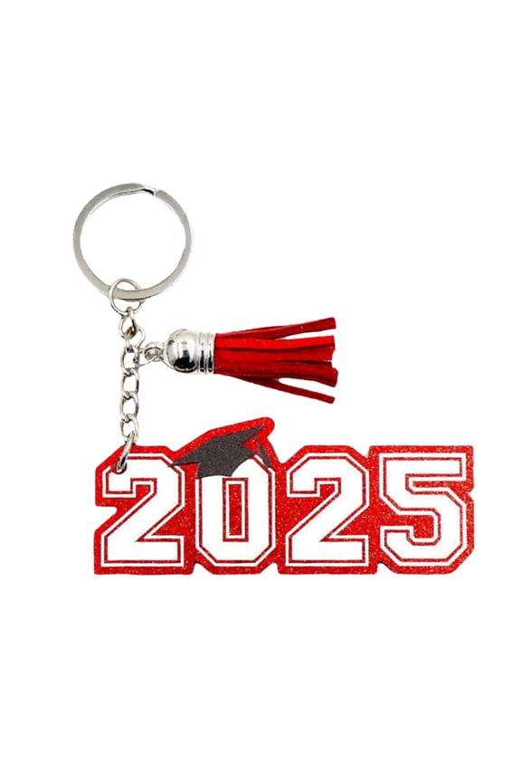 Clearance Under $10 Hangs, 2025 Graduation Keychain Acrylic Cap Keyring For Students Jewelry Charm