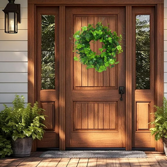 Clearance Under 10$! Home Decoration St. Patrick's Day Pendant Decoration Artificial Wreath Outdoor Indoor Garden Home Decoration