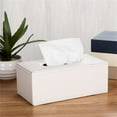thumbnail image 1 of Clearance Under $10 Leather Tissue Box Minimalist Home Hotel Car Mounted Leather Paper Suction Paper Box, 1 of 6