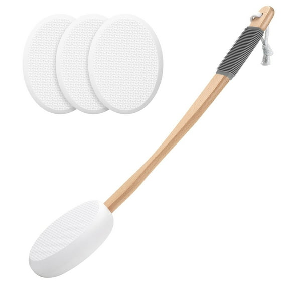 Clearance Under $10 Lotion Applicator For Back Feet 3 Replaceable Pads With 1 Long Handled Back Lotion Applicator For Elderly Women
