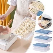 Sunjoy Tech Dumpling Box Transparent Dumpling Storage Box Single/Dual ...
