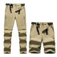 thumbnail image 1 of Under $10 Men Hiking Pants Outdoor Quick Dry Waterproof Lightweight Camping Fishing Convertible Zip Off Belted Safari Trouser, 1 of 9