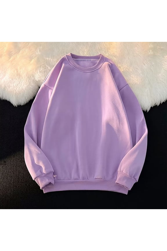 Sweatshirts for Men Lightweight Casual Crewneck Oversized Pullover Loose Fit Longs Sleeve Shirts Fall Fashion Clothes