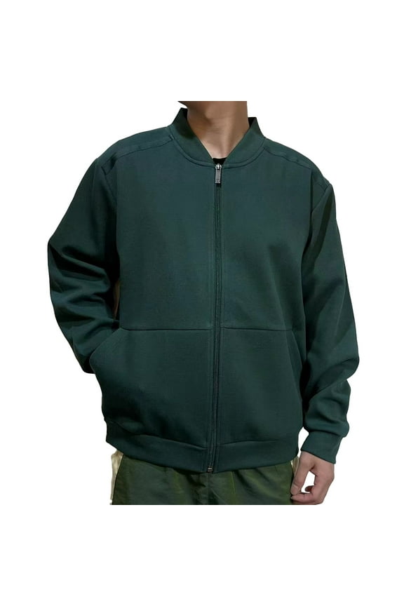 Under $10 Men's Full Zip Running Track Jacket Loose Fit Zipper Mock Neck Sweatshirt Lightweight Workout Athletic Jackets