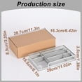 thumbnail image 1 of Clearance Under $10 | Metal Mesh 6 Compartment Desk Drawer Organizer Tray for Stationery Makeup, 1 of 3