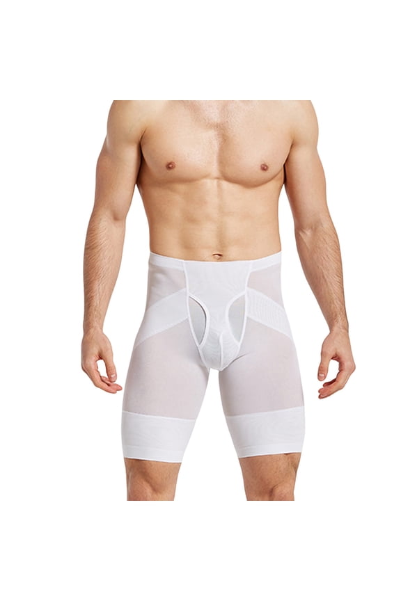 Men's Shapewear Tummy Control Shorts Slimming Body Shaper Compression Underwear Boxer Briefs Belly Girdle