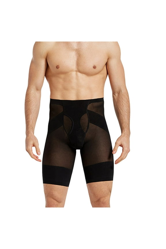 Men's Shapewear Tummy Control Shorts Slimming Body Shaper Compression Underwear Boxer Briefs Belly Girdle