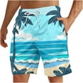 thumbnail image 1 of Miqool Mens Swim Trunks Quick Dry Beach Board Shorts Hawaiian Bathing Suits Swimwear with Pockets, Regular & Big & Tall, 1 of 4