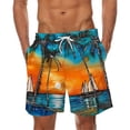 thumbnail image 1 of Miqool Mens Swim Trunks Quick Dry Board Shorts Breathable Hawaii Beach Shorts Swimwear Bathing Suits with Pockets, 1 of 4