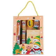 Clearance Under 10$!Office Supplies Christmas Gift Stationery Set, Children's School Supplies Pencil 6-piece Set, Kindergarten Portable Stationery Holiday Gifts
