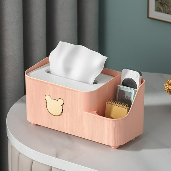 Paper Box Living Room Tissue Box Plastic Desktop Storage Box Coffee Table Remote Control Multifunctional Tissue Storage