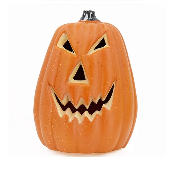Clearance Under $10 | Plastic Hollow Jack O'Lantern Pumpkin Table Decor for Halloween Party, C