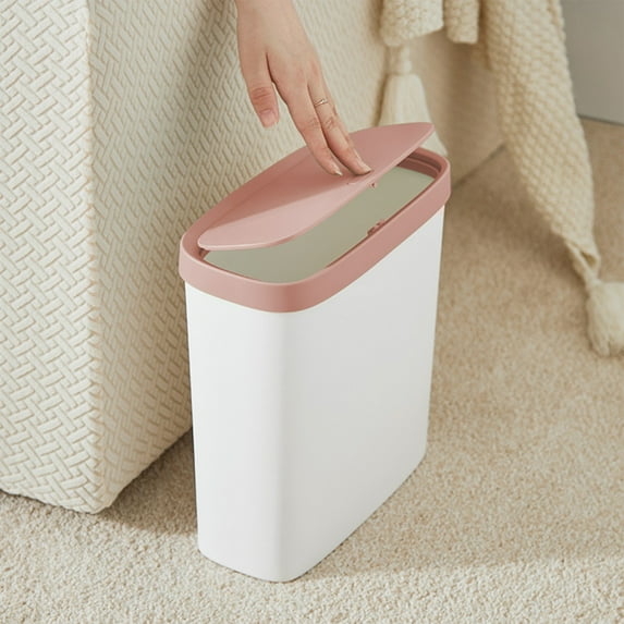 Small Trash Can Press Type Trash Can Toilet With Lid Toilet Living Room Sewn Garbage Can Household Garbage Can With Lid Wastebasket Can