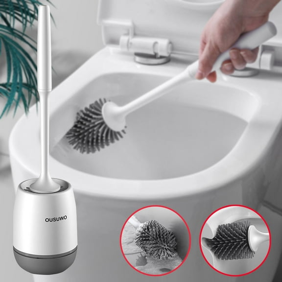 Clearance Under $10 Skegnu Toilet Brush Set for Bathroom Bowl Brush Toilet Brush Toilet Cleaner