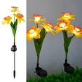 thumbnail image 1 of Clearance Under 10$! Solar Powered Flower Lamp Flower Stake LED Lights, 3 Head Outdoor Daffodil Garden Lights Decorative Stake Lights For Garden Yard, 1 of 7
