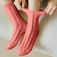 thumbnail image 1 of Clearance Under 10$! Solid Color Thickened Coral Velvet Socks, 1 of 7