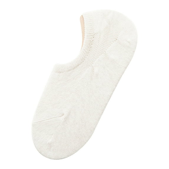 Clearance Under 10$! Spring And Summer Solid Color Women's Invisible Socks Cotton Non Slip Socks Breathable Socks