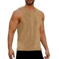 thumbnail image 1 of Summer Plus Size Gym Tank Tops for Men Fashion Casual Solid Color Gradation Printing Pullover Round Neck Sports Tank, 1 of 7