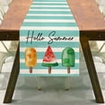 thumbnail image 1 of Clearance Under $10 Table Runner Beach Style Linen Summer for Coffee Table Decor,1PC,Multicolor, 1 of 3