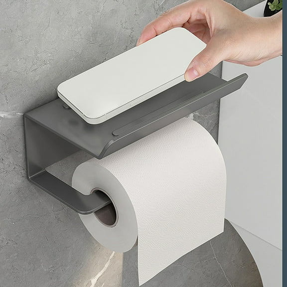 Clearance Under 10$! Toilet Paper Freestanding Rustproof Toilet Paper With Accessories Stable Base Bathroom Toilet Paper