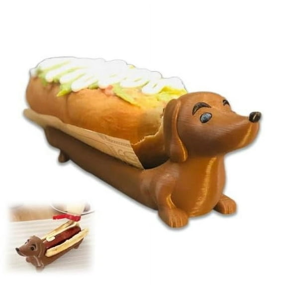 Clearance Under $10 Tray Funny Hot Dogs Serving Tray Candy Dish Dinner Plate Home Decor Cute Shaped Sandwiches Puppy Dinnerplate Lovers