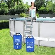 Clearance Under 10$ Universal Pool Ladder And Step Weight(20L) Easy&Quick FillS Sand,250D PVC Dry Bag ,No More Ripped Sandbag,Work With Above Ground/in-Ground Pool Steps