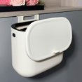 thumbnail image 1 of Clearance Under 10$!Wall Mounted Large Trash Can Capacity Kitchen Trash Bin With Lid Hands Home Waste Bucket For Kitchen Toilet And Bathroom Use, 1 of 6