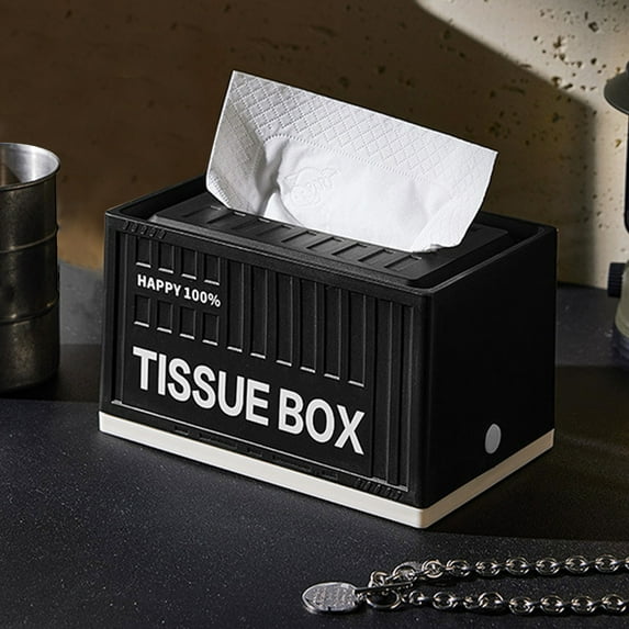 Clearance Under 10$! Wall-mounted Tissue Box Automatic Lifting Paper Box Kitchen Bathroom Household Personalized Fashion Tissue Storage Box