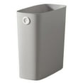 thumbnail image 1 of Clearance Under $10 | Warm Grey Slim Trash Can - PP/TPR Plastic Wastebasket for Bathroom, Kitchen, Bedroom, 1 of 5
