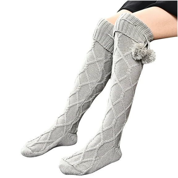 Clearance Under 10$! Warm Winter Comfort Knee-High Fashion Temperament Solid Color Socks