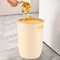 thumbnail image 1 of Trash Can Cabinet Wastebasket Large Trash Can Capacity Household Pressure Ring Bathroom Toilet Living Room Kitchen Bedroom Waste Tissue Baskets, 1 of 6