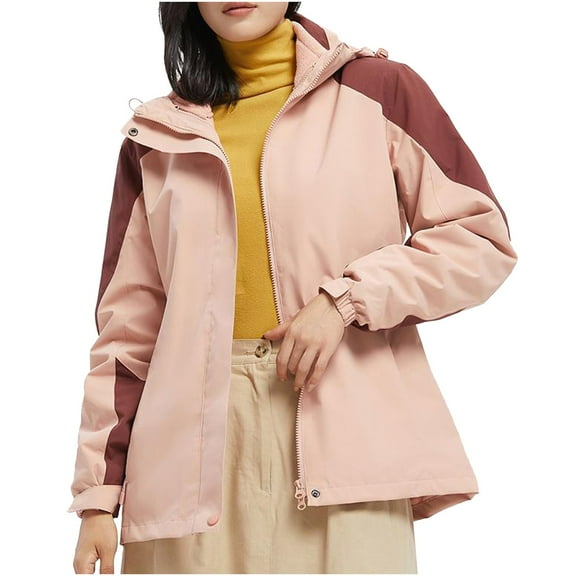 Windproof Plus Size Winter Warm Coats for Womens Womens' And Men's Three In Detachable Outdoor Mountaineering Suit And Ski Suit