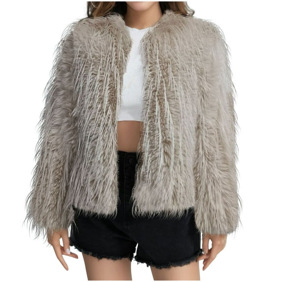 Winter Warm Fleece Jackets for Womens Fashion Plus Size Comfortable Solid Color Top