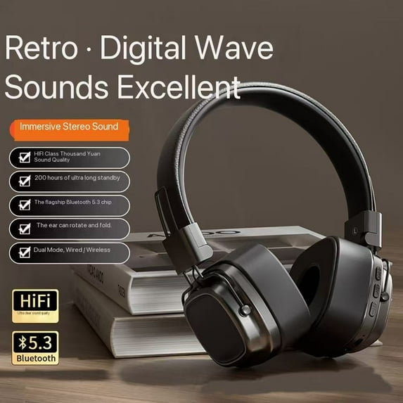 Clearance Under 10$! Wireless Bluetooth headsets Gaming Sports Retro Headsets High Sound Quality Headphones