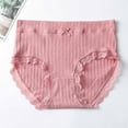 thumbnail image 1 of Clearance Under $10 Women Underwear Cotton, Women's Sexy Fashionable Classic High Waisted Breathable And Seductive Solid Color Underwear, 1 of 3