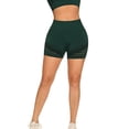 thumbnail image 1 of Clearance Under 10$!Women's New High-waisted Tight Fashion Package Hip Straps Slim Elastic Yoga Fitness Sports Short, 1 of 6