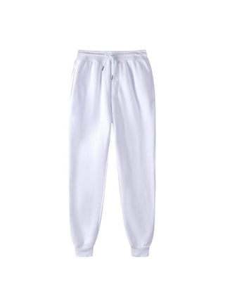 Womens White Jogger Pants