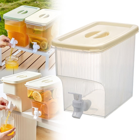 Clearance Under $14 Fruit Infuser Water Pitcher Summer Fruit Tea Pitcher Plastic For Summer Party Beverage Fridge Water Infuser (G) (1Pc)