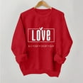 thumbnail image 1 of Under $15 POROPL Sweatshirts for Women Under $10.00 Long Sleeve Crew Neck Sweatshirt Valentine's Day Hearts Printed Pullover Tops L, 1 of 8