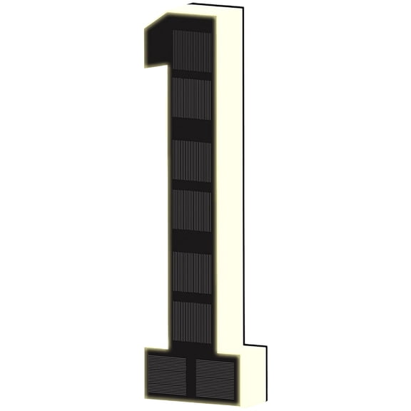 Clearance Under $16 1Pc Solar Number Light Solar House Number Light Abs For House Number Glow Garden Path Light (E)