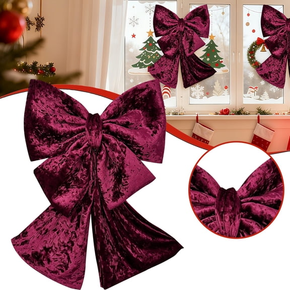 Clearance Under $17.09 Bow Knot Hanging Decoration for Tree Door and Holiday Display